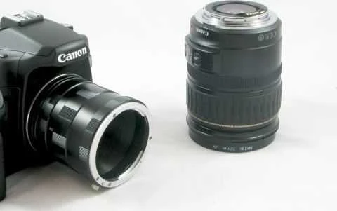 Konverteris Massa Tarpiniai žiedai, skirti CANON aparatams