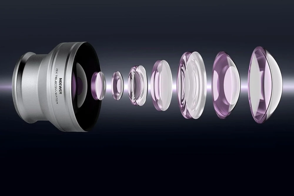 Konverteris Neewer objektyvas 1.5x telekonverteris 49 mm, skirtas „Fujifilm X100 X100v X100vi“ / / LS-61