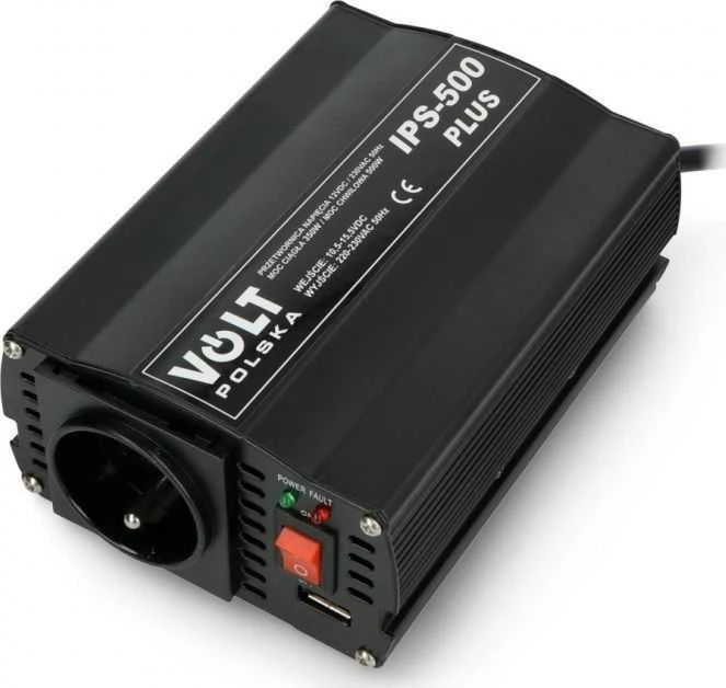 Inverteris Volt IPS-500 Plus - 12VDC/230VAC 350/500W