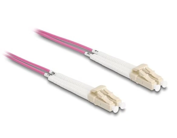 Konwerter Delock Kabelis światłowodowy LC Duplex do LC Duplex Multimode OM4 kątowy 2 m