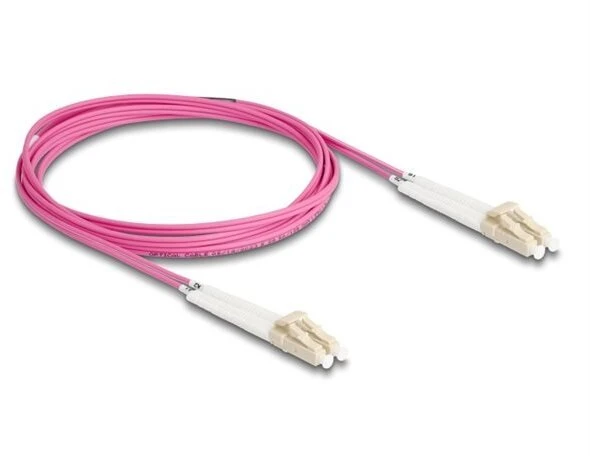 Konwerter Delock Kabelis światłowodowy LC Duplex do LC Duplex Multimode OM4 kątowy 2 m