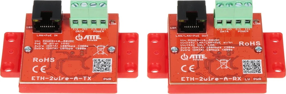 AT3 ATTE ETH-2wire-A-SET keitiklių rinkinys