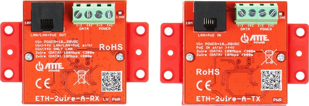 AT3 ATTE ETH-2wire-A-SET keitiklių rinkinys