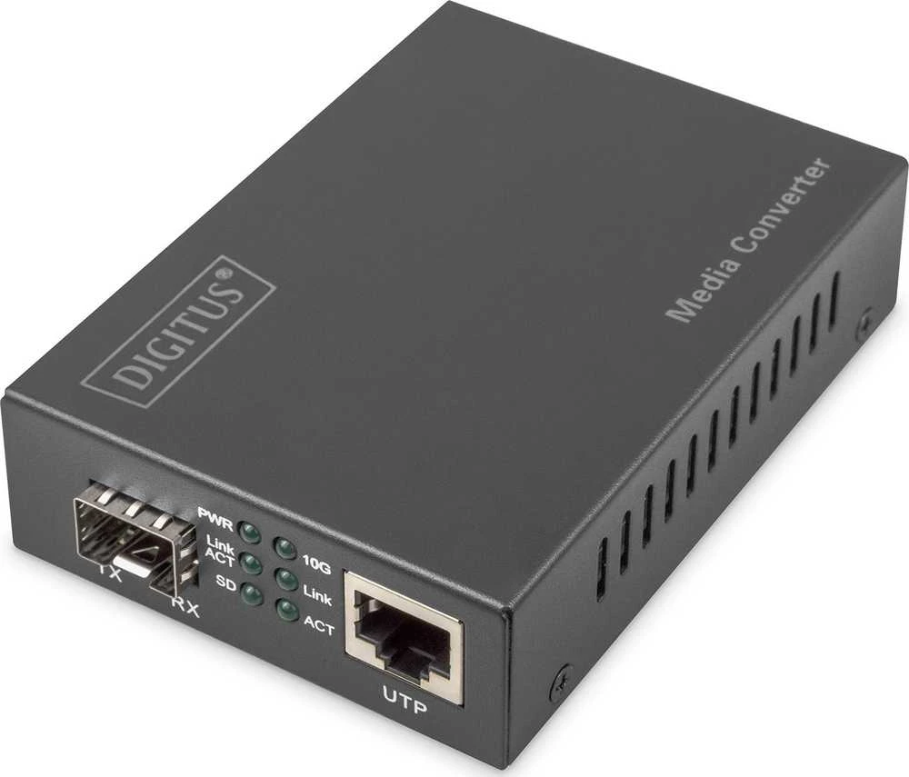 Digitus DN-82211 tinklo medijos keitiklis 10000 Mbit/ai Juoda