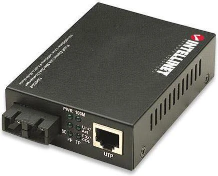 Intellinet 506502 tinklo medijos keitiklis 100 Mbit/ai 1310 nm Keli režimai Juoda