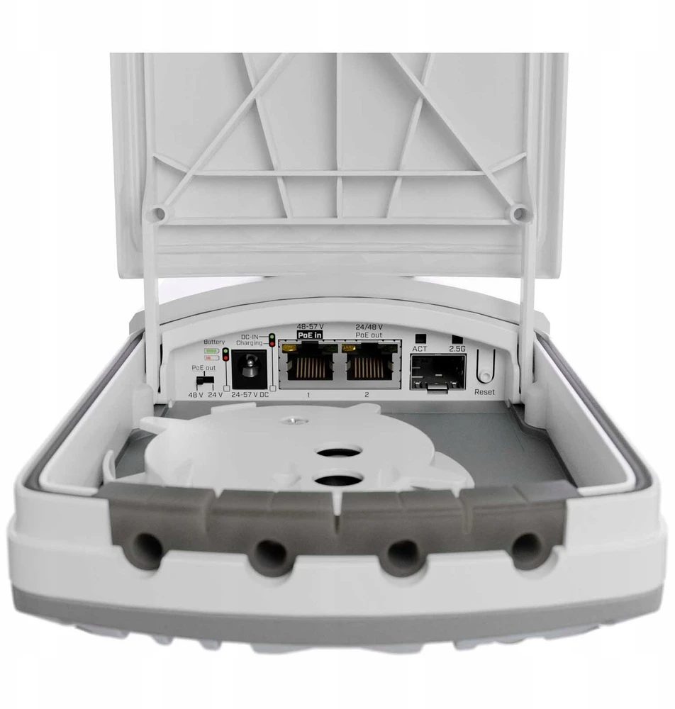Mikrotik FTC21-ups, media converter, 2x GE, 1x SFP, IP67, PoE 802.3af/at
