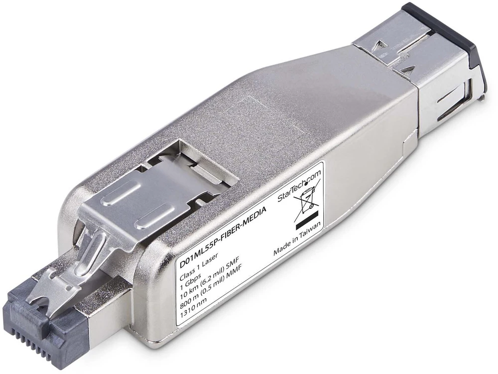 Šakotuvas StarTech FIBER TO RJ45 MEDIA CONVERTER/POE MEDIA CONVERTER DONGLE SMF/M