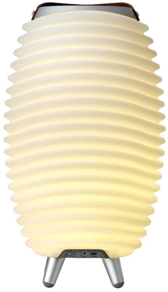 KOODUU SYNERGY 35 LED lempa su garsiakalbiu ir gėrimų aušintuvu - 41 x 24 cm, balta