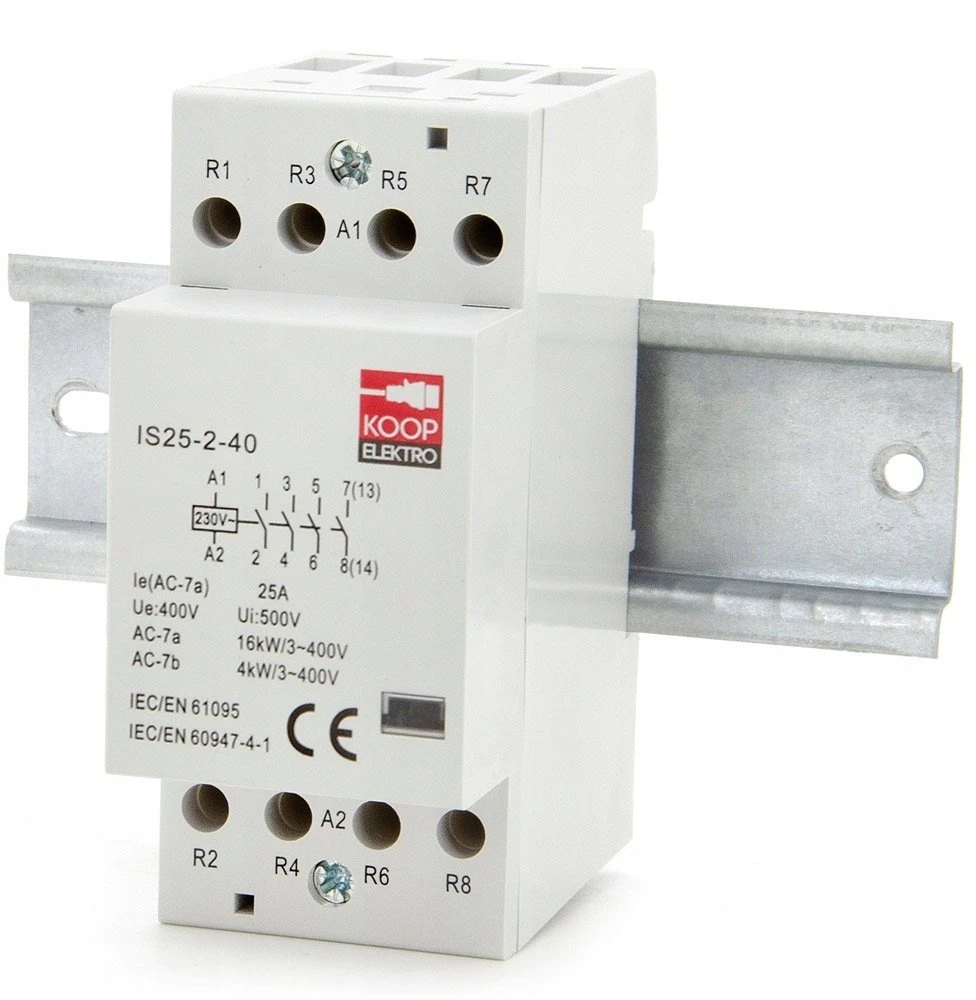 KOOP Elektro Modulinis kontaktoriai 25-40 25A 4NO 230V 2P 3-FAZ IS25-2-40
