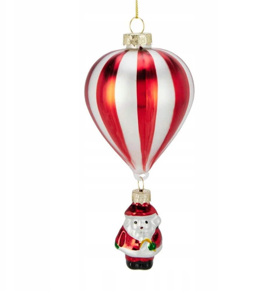 None Christmas Tree toy ABR221070. baltas/red. glass