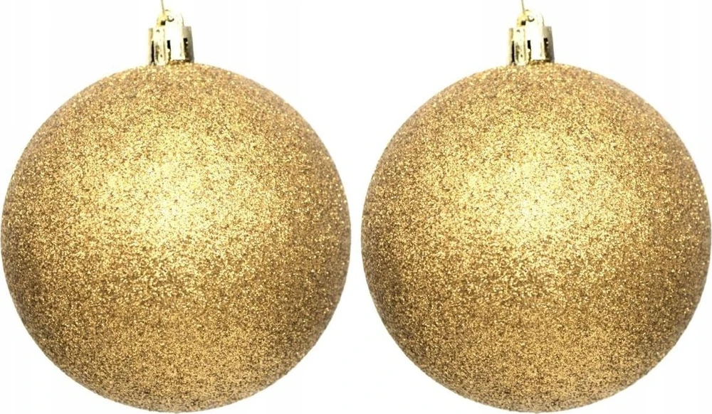 Christmas Decoration Neišardomos Kalėdinės Burbuliukai 12 vnt 6 cm Auksiniai