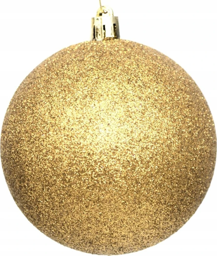 Christmas Decoration Neišardomos Kalėdinės Burbuliukai 12 vnt 6 cm Auksiniai