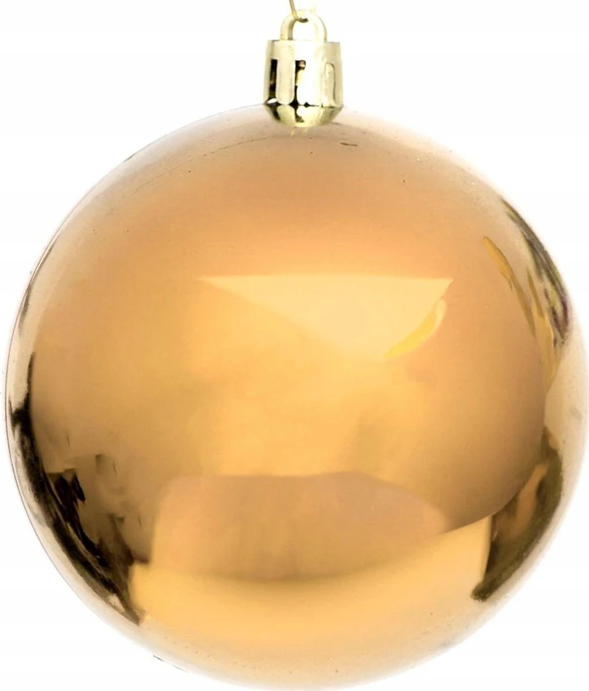 Christmas Decoration Neišardomos Kalėdinės Burbuliukai 12 vnt 6 cm Auksiniai