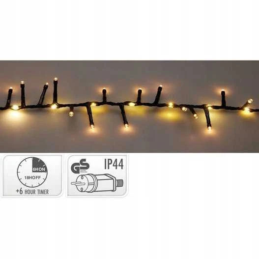 KOOPMAN Kalėdinės lemputės 710 LED šiltai baltos