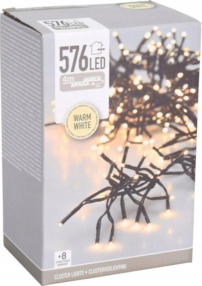Mondex kalėdų eglutės dekoracijos 576 LED su laikmačiu