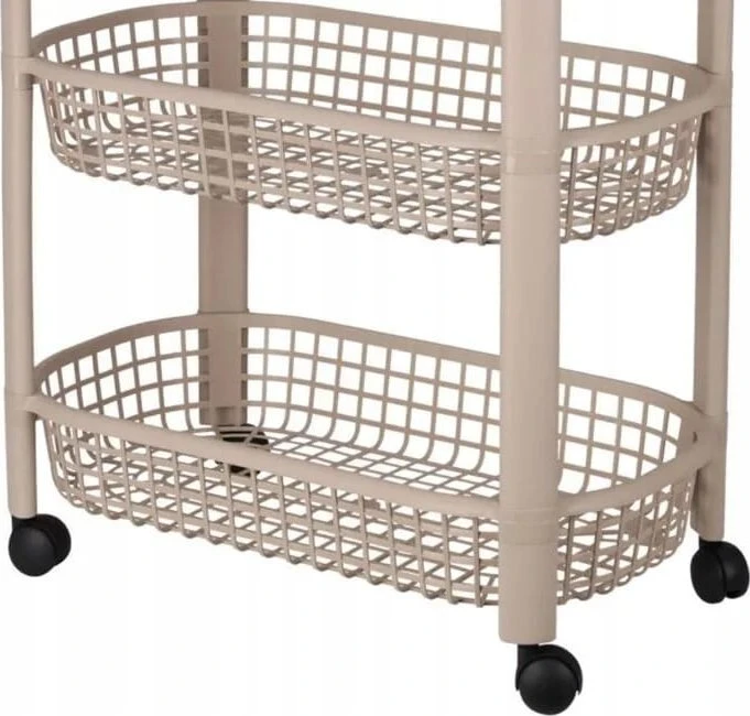 KOOPMAN Mobilus 4-tiekis vežimėlis 46,5x26x79 cm - Sandėliavimo trolis