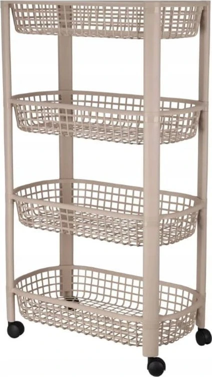 KOOPMAN Mobilus 4-tiekis vežimėlis 46,5x26x79 cm - Sandėliavimo trolis