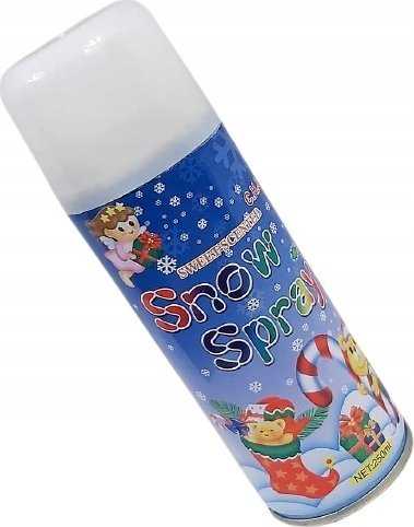 KOOPMAN Žemiau pateikiamas vertimas į lietuvių kalbą: Sniegas baltas purškiamas 250 ml **Paaiškinimas:** - „Śnieg" reiškia „sniegas" - „balta" čia reiškia spalvą – „baltas" (sniegas baltas) - „w spraju" – „purškiamas" (aerozolyje) - „250ml" – paliekama kaip yra (matavimo vienetas)