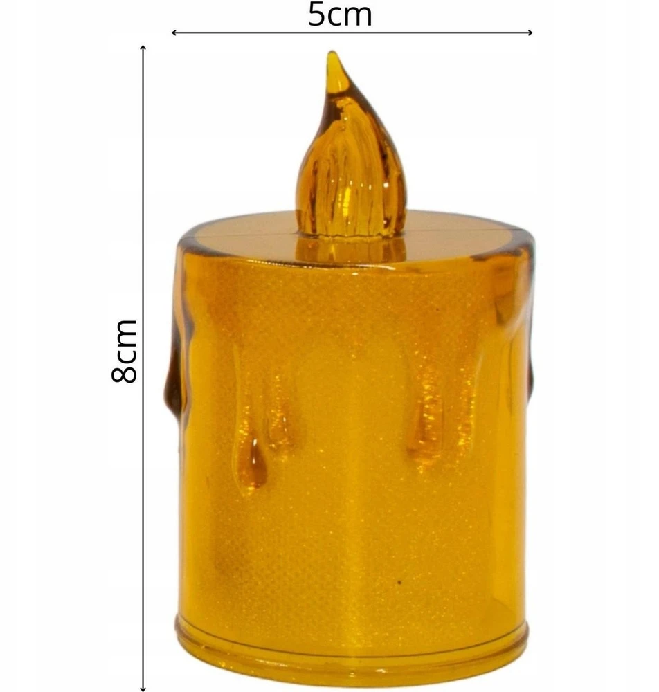 KOOPMAN dekorationinė LED žvakė 8 cm