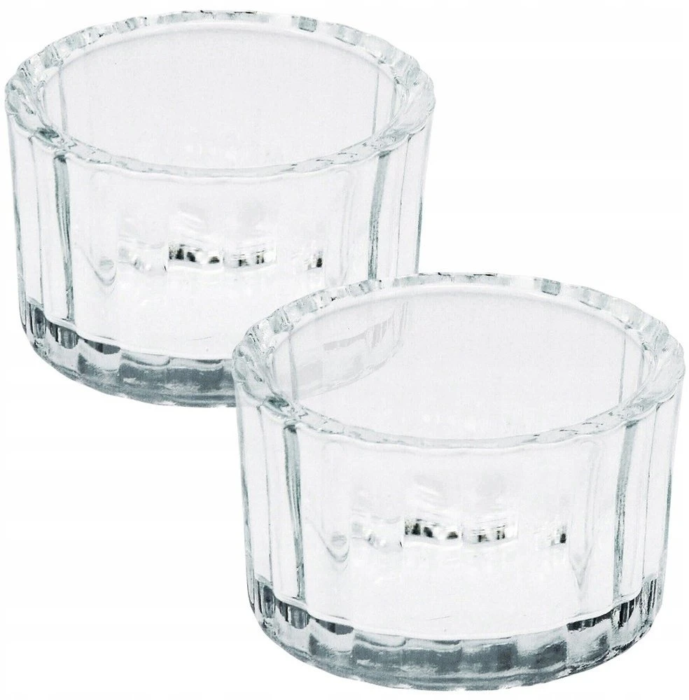 KOOPMAN Home Styling Collection Žvakių laikikliai Stikliniai 5,7 cm 2 vnt.