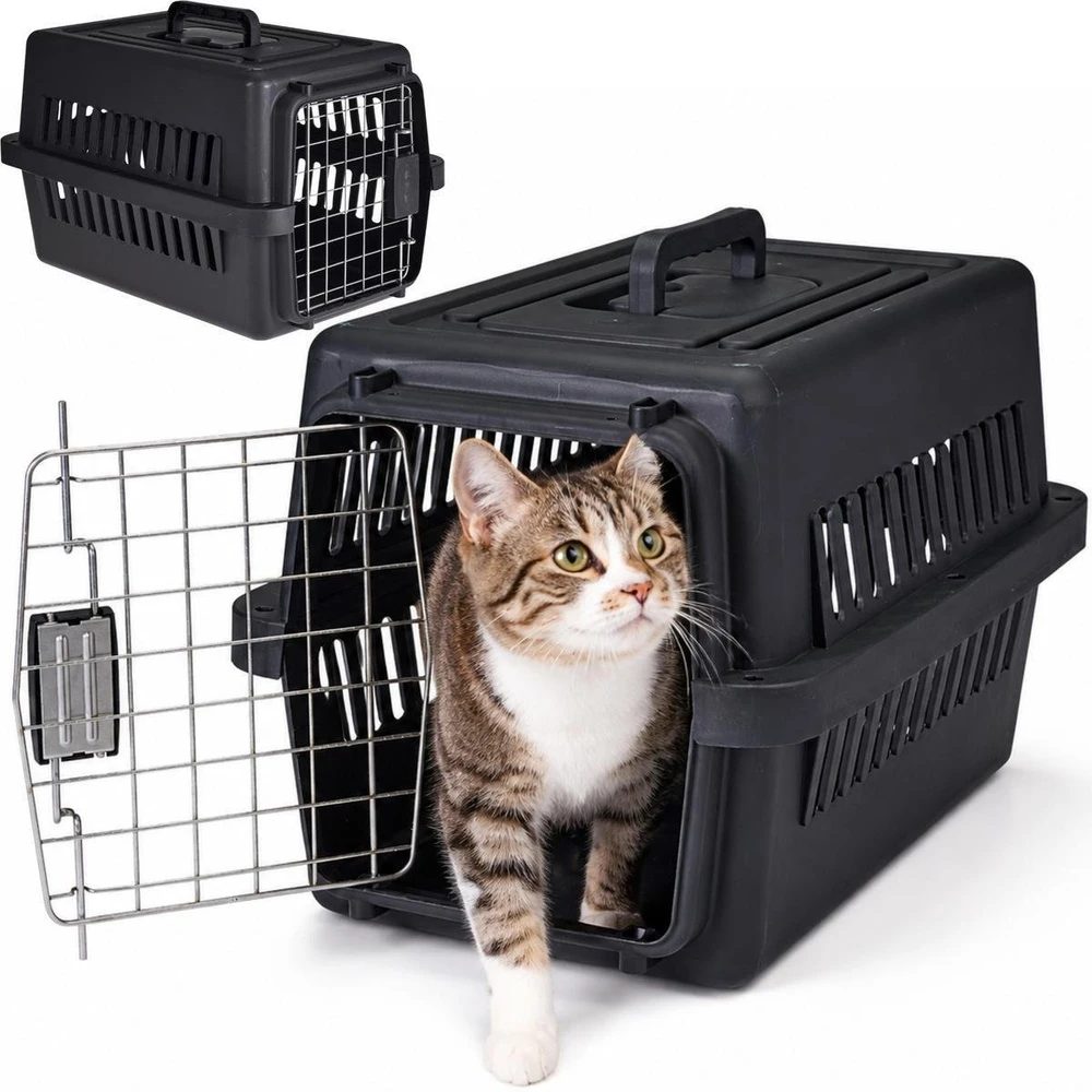 KOOPMAN GYVŪNŲ TRANSPORTERIS 48 X 32 X 29,5 CM PETS COLLECTION Juodas 1074691