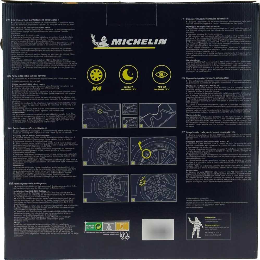 „Kołpak Michelin“ ratlankių gaubtai 15 colių – 4 vnt.