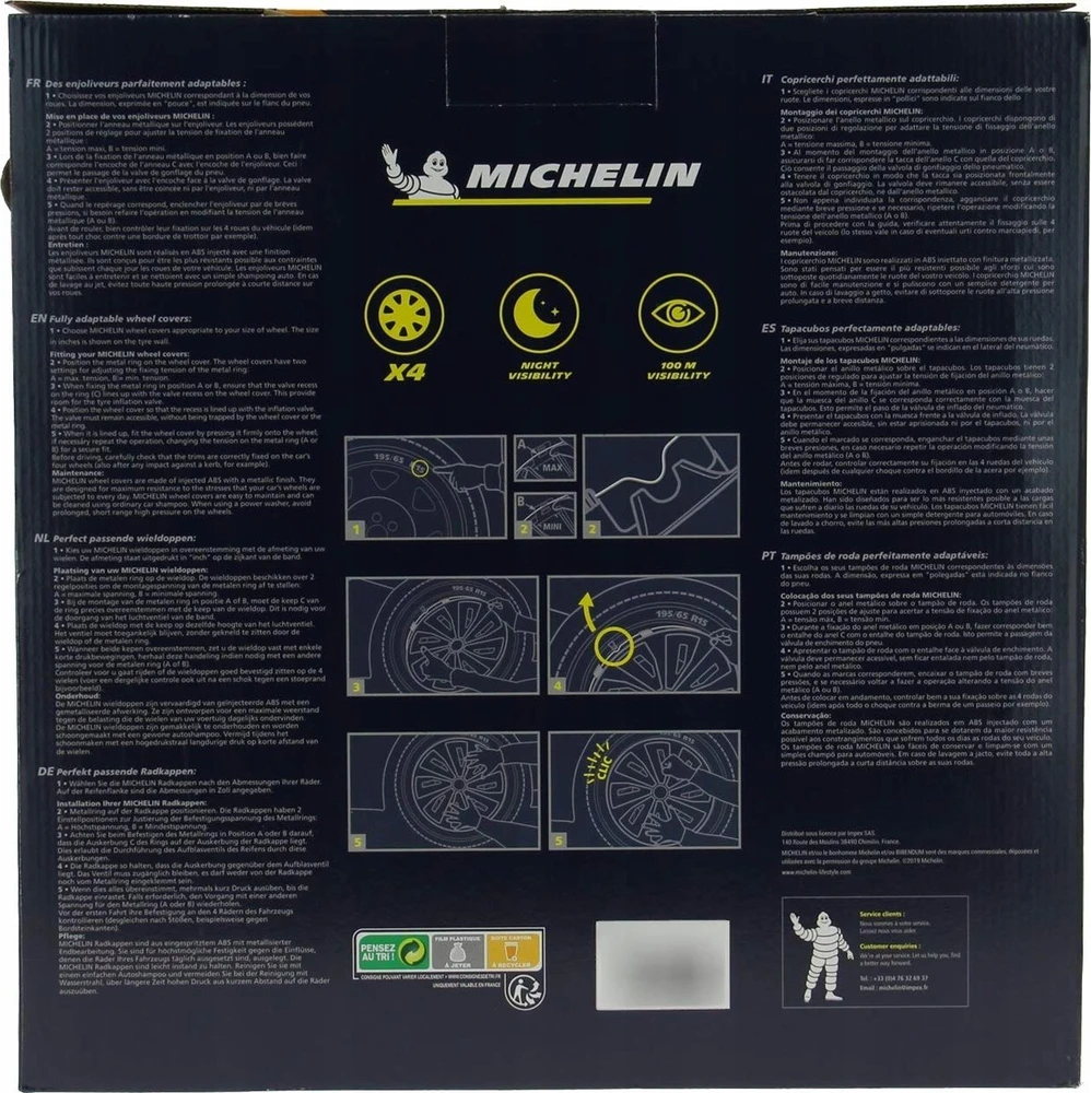 „Kołpak Michelin“ ratlankių gaubtai 16 colių – 4 vnt.