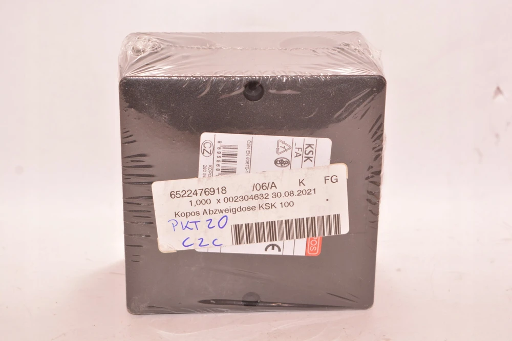 Hermetinė paskirstymo dėžutė Kopos KSK 100_FA (juoda, 101x101x63mm, IP66, UV atspari)
