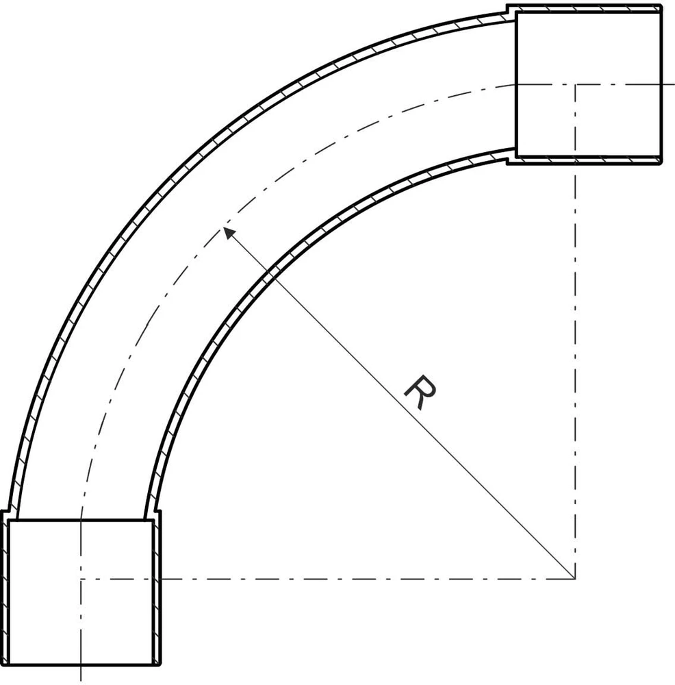 Kopos ELBOW UV 4120 HF FB (Juodas)