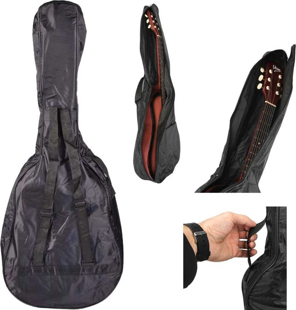 Korbi NN GBC 41 nebrangus 4/4 gitaros dangtelis su dirželiais