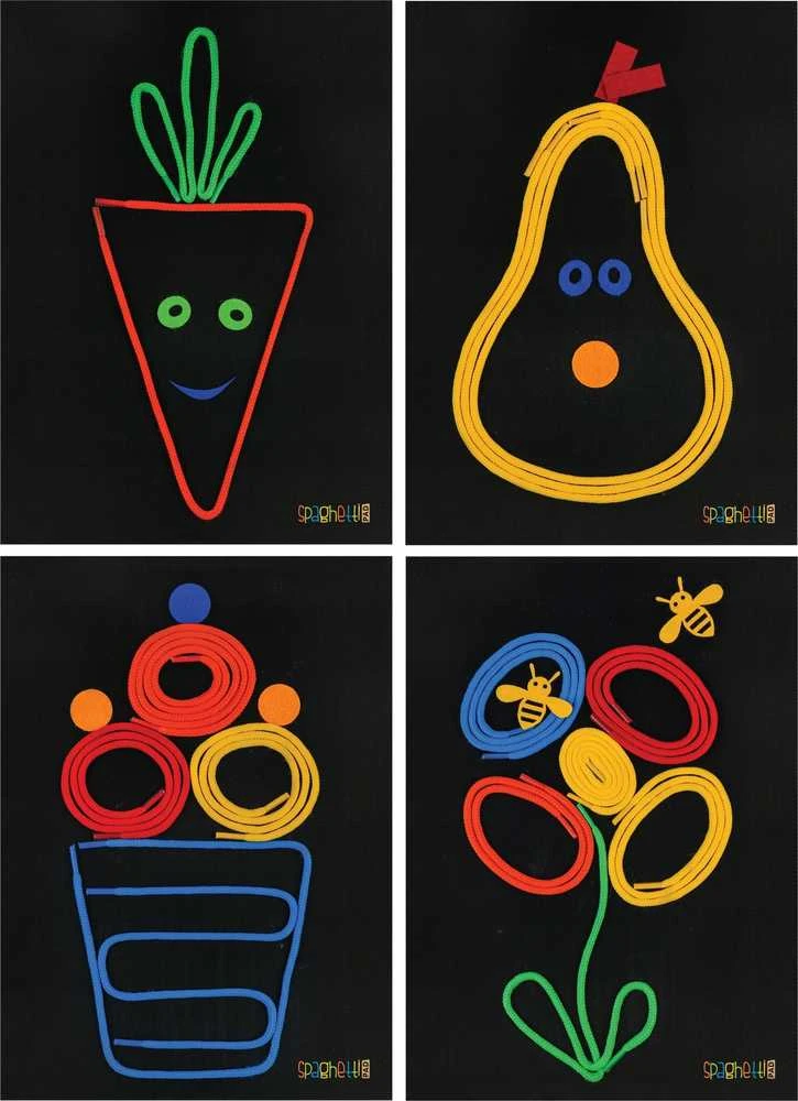 Interaktyvus Korbo Spaghetti Fluo rinkinys