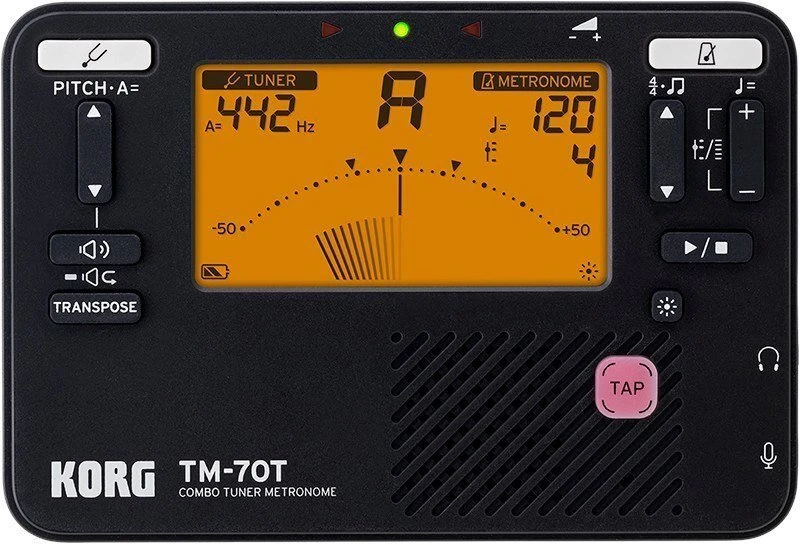 Korg TM-70T - imtuvas with metronome, juodas