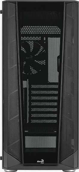 „Aerocool Prism Mid Tower“ korpusas, grūdintas stiklas – Juodas