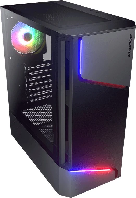 COUGAR MX360 RGB kompiuterio korpusas, vidutinio dydžio bokštas, Juodas