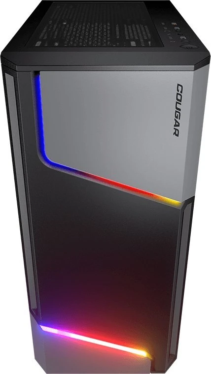 COUGAR MX360 RGB kompiuterio korpusas, vidutinio dydžio bokštas, Juodas