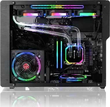 Raijintek Ophion M Evo TGS Micro-ATX kompiuterio korpusas, Tempered Glass - juodos spalvos