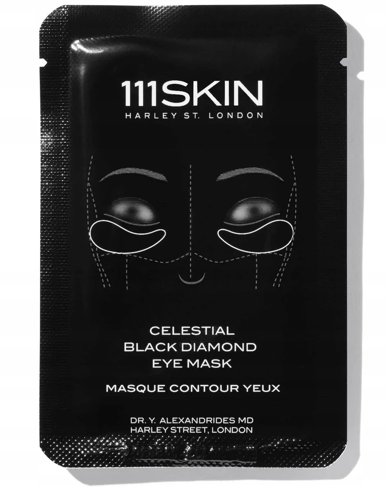 111Skin Celestial Juodas Diamond Eye Mask gaivinanti kaukė paakiams, 6 ml