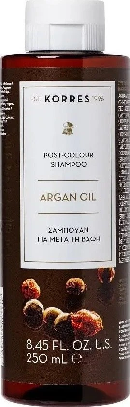 Korres Šampūnas dažytiems plaukams su argano aliejumi (šampūnas po dažymo) 250 ml