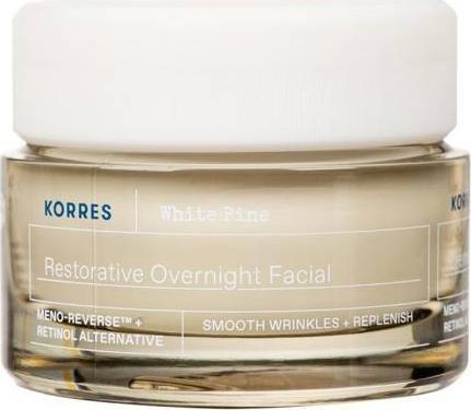 Korres Baltas Pine Restorative Overnight Facial Kreminis Night Skin Kreminis