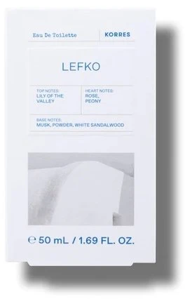 Korres Lefko EDT tualetinis vanduo unisex, 50 ml