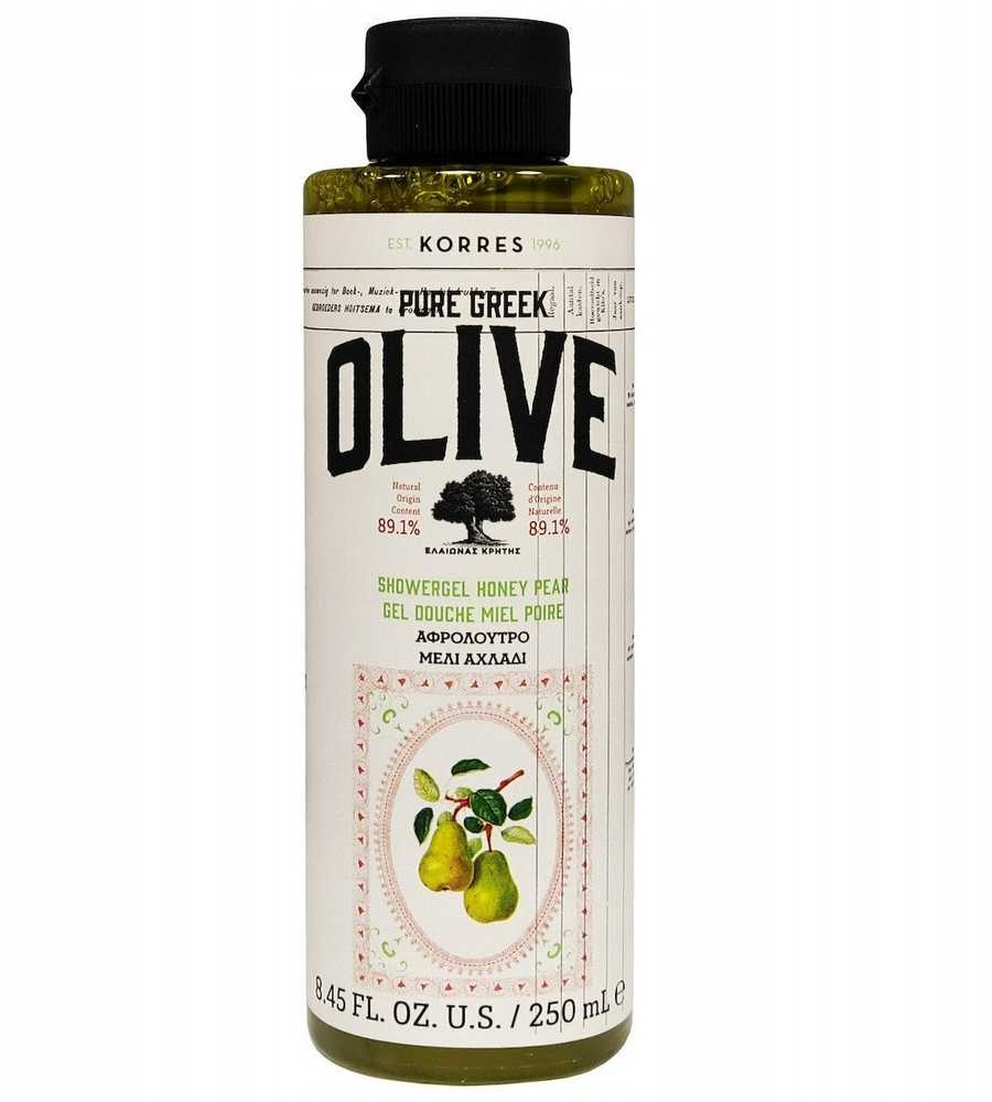 KORRES_Pure graikiškų alyvuogių dušo želė su medumi ir Kriaušė 250ml