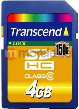Atminties kortelė Transcend SDHC 4GB Class 10