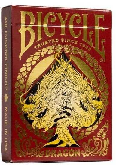 Bicycle Dragon žaidimo kortos (raudona)