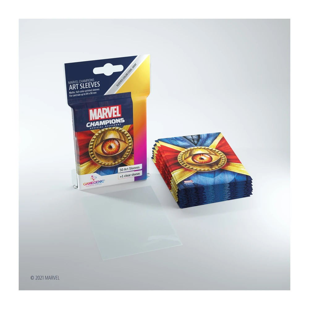Kortų įmautės Gamegenic: Marvel Champions Art Sleeves (66 mm x 91 mm) Doctor Strange 50+1 vnt.