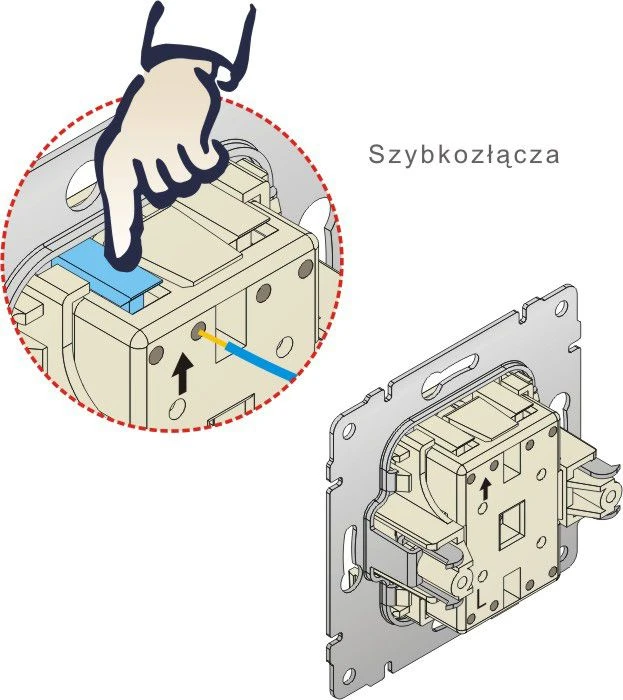 Kos Elektro System KOS Vienkartinė VenA balta jungtis (510416)