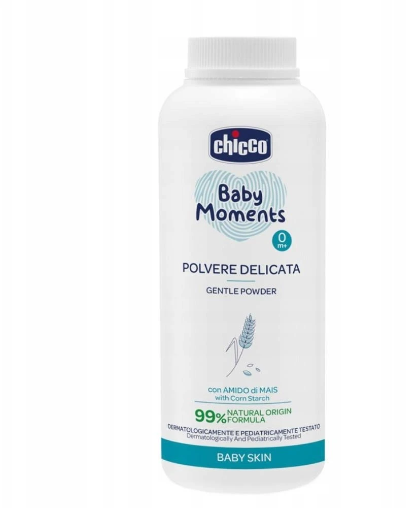 Chicco Baby Moments delikatny puder vaikams 0m+ 130g