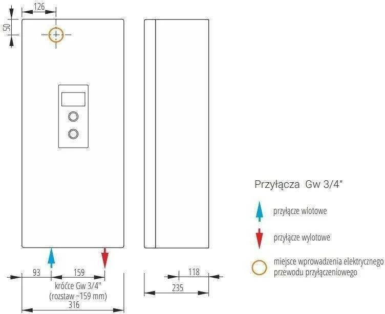 Kospel ELEKTROS KATILAS EKCO.L3-12/16/20/24 KW