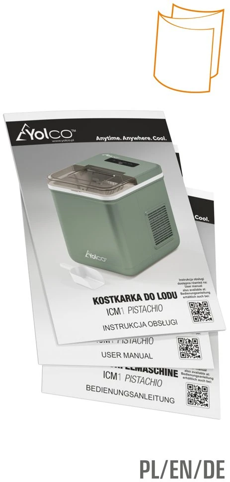 Kostkarka do lodu Yolco ICM1 Pistachio