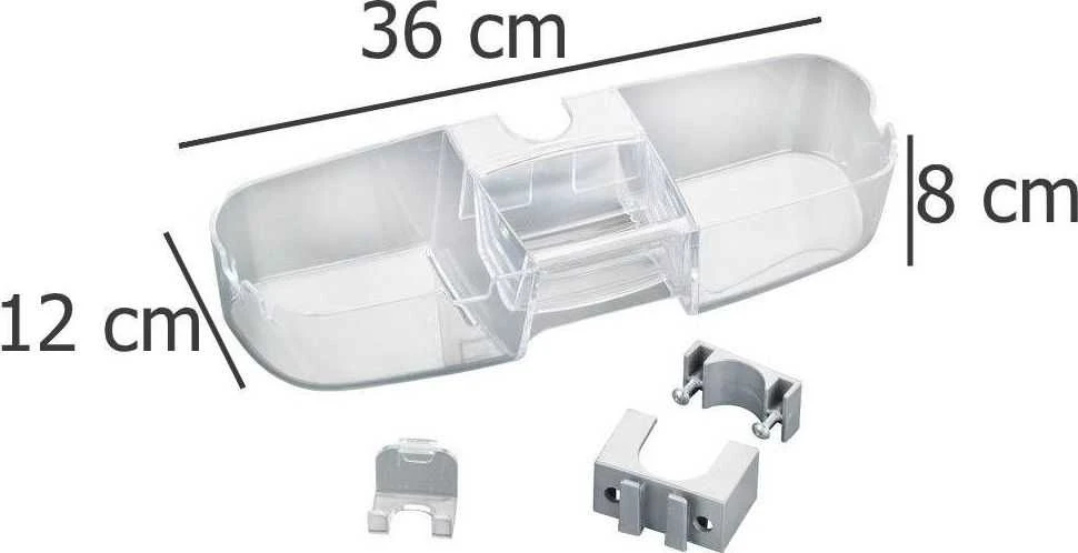 CADDY Premium dušo lentynose montuojamas dušo strypas, WENKO