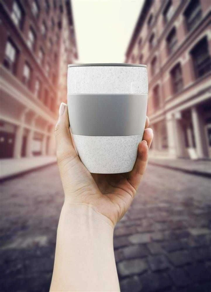 Koziol Terminis puodelis AROMA TO GO 2.0 ekologiškas žalias